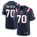 Greg Van Roten New England Patriots Game Jersey - Navy