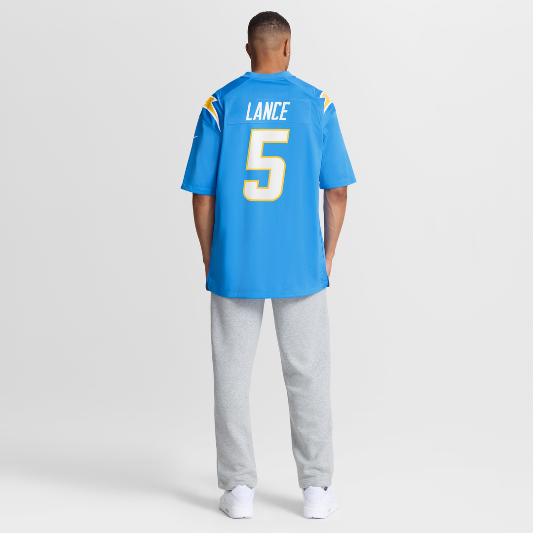 Trey Lance Los Angeles Chargers Game Jersey - Powder Blue