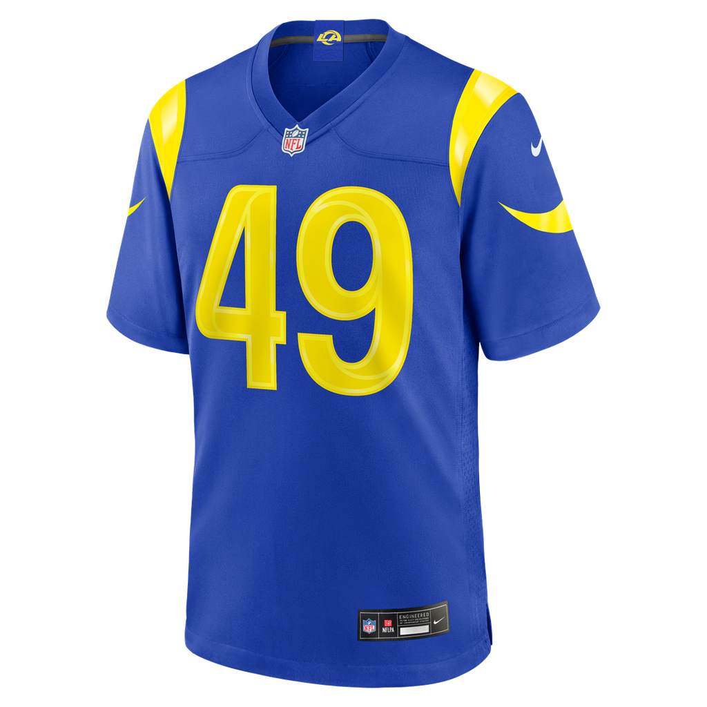 Joe Cardona Los Angeles Rams Game Jersey - Royal Blue