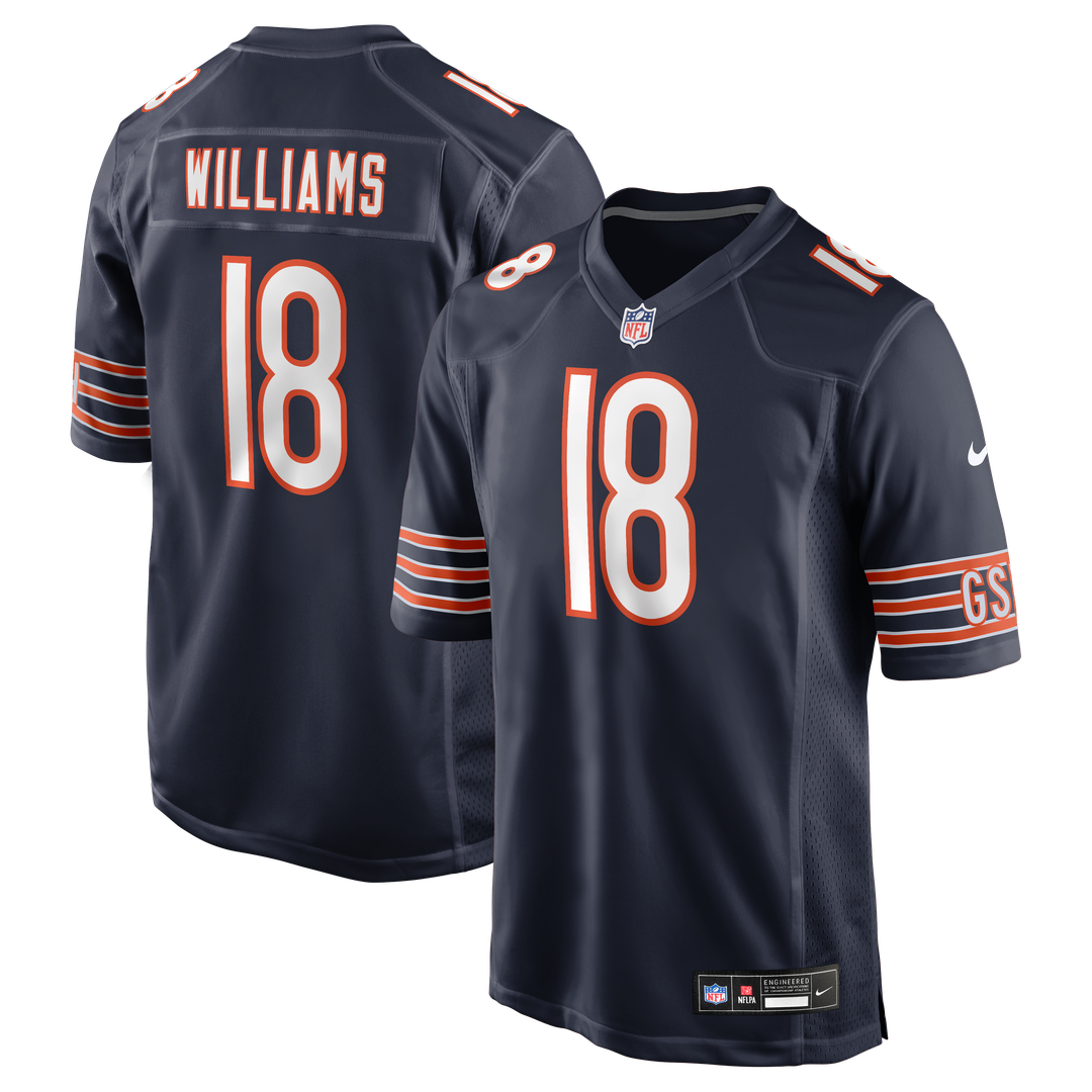 Caleb Williams Chicago Bears Game Jersey - Navy