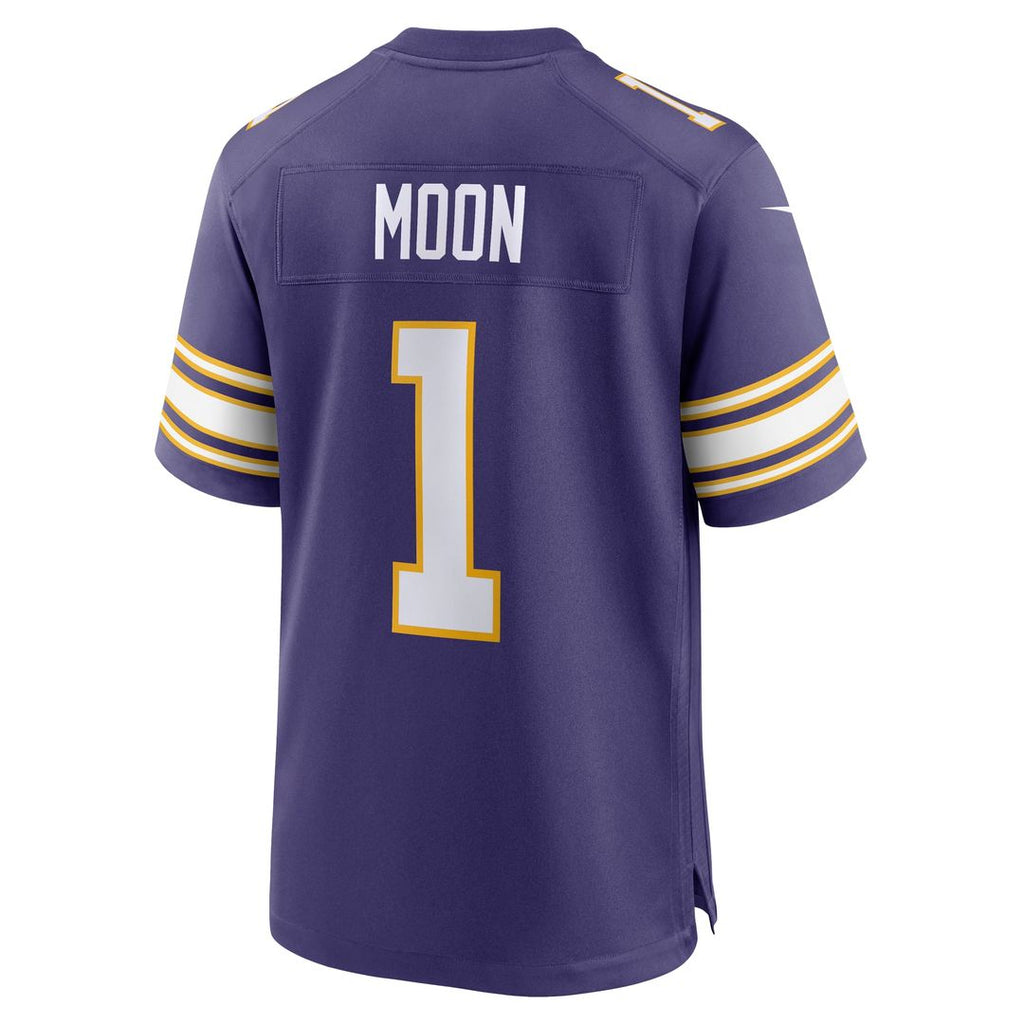 Warren Moon Minnesota Vikings Alternate Game Jersey - Purple