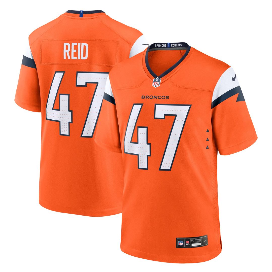Karene Reid Denver Broncos Game Jersey - Orange