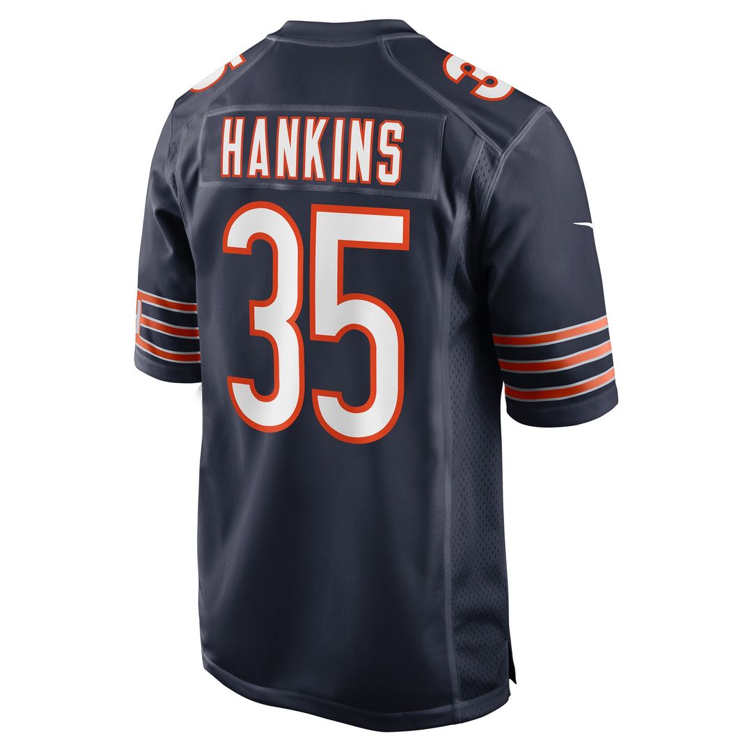 Deion Hankins Chicago Bears Game Jersey - Navy