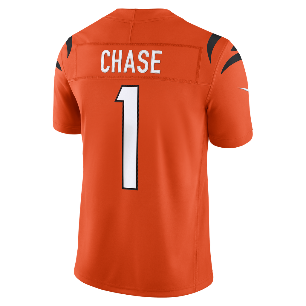 Ja'Marr Chase Cincinnati Bengals Alternate Vapor F.U.S.E. Stitched Limited Jersey - Orange