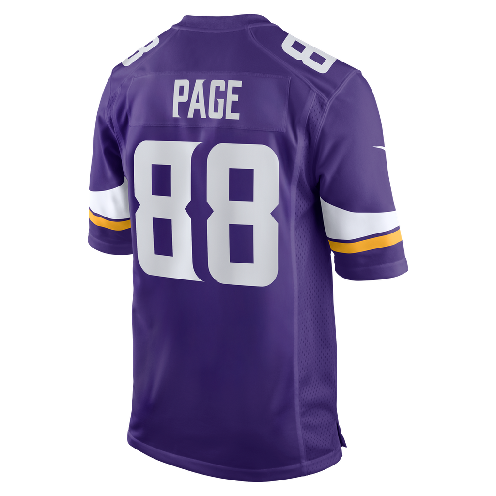 Alan Page Minnesota Vikings Game Jersey - Purple