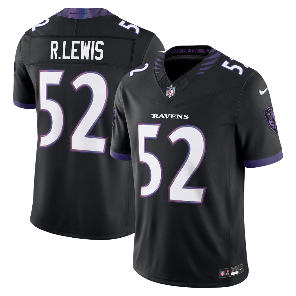 Ray Lewis Baltimore Ravens Alternate Vapor F.U.S.E. Stitched Limited Jersey - Black
