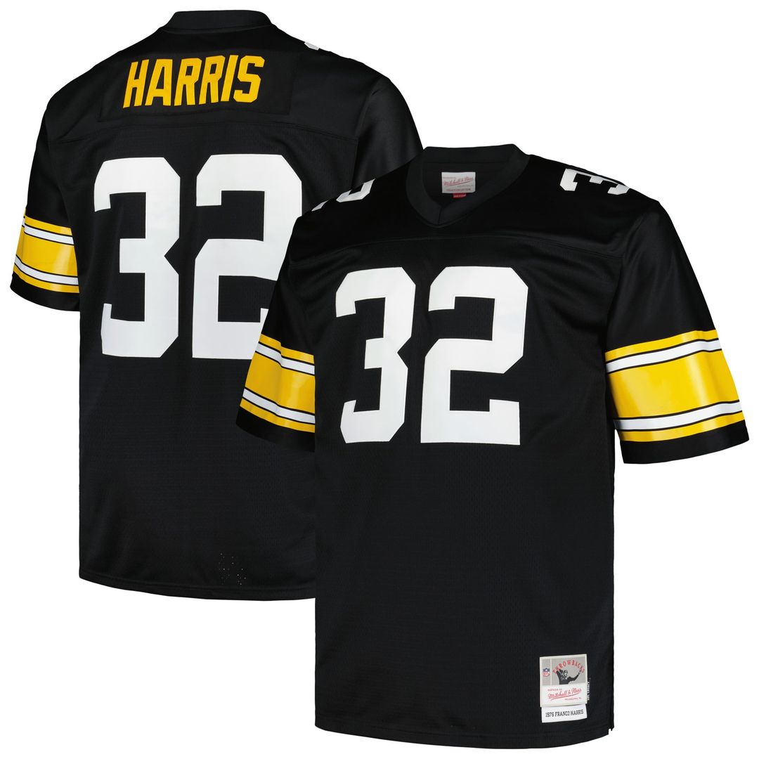 Franco Harris Pittsburgh Steelers Big & Tall 1976 Replica Jersey - White
