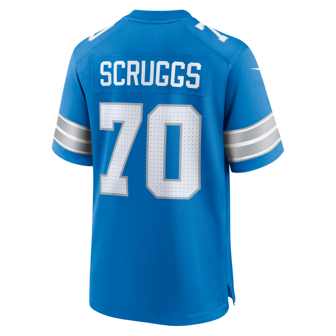 Juice Scruggs Detroit Lions Game Jersey - Blue
