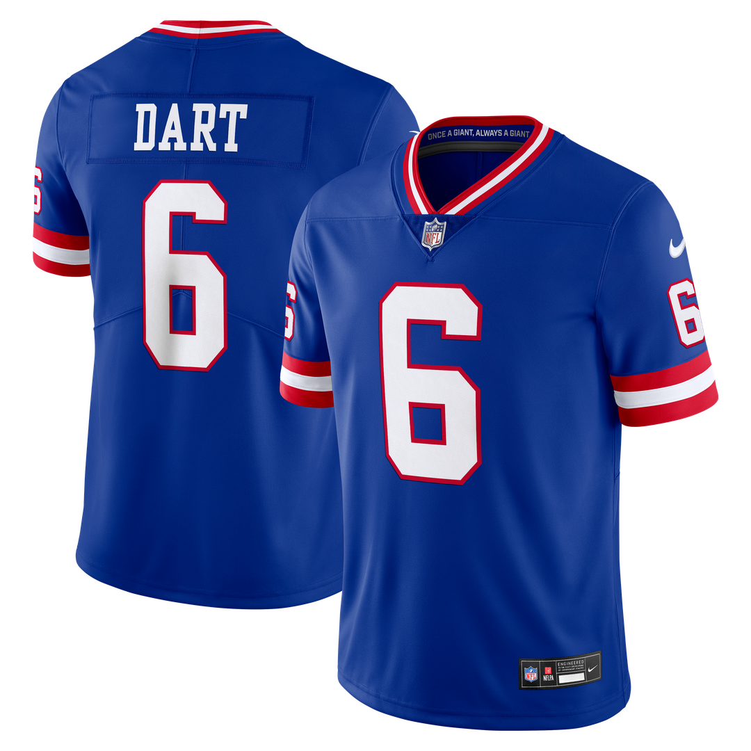 Jaxson Dart New York Giants Legacy Vapor Untouchable Stitched Limited Jersey - Royal Blue