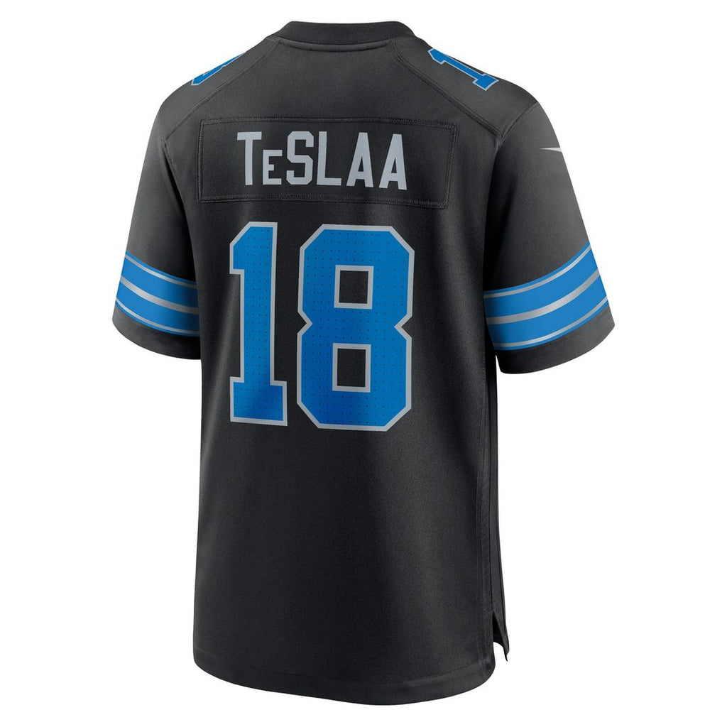 Isaac TeSlaa Detroit Lions Alternate Game Jersey - Black