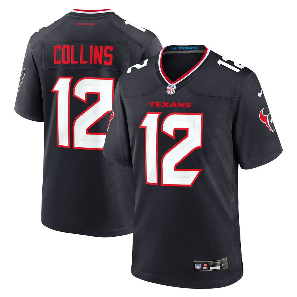 Nico Collins Houston Texans Game Jersey - Navy