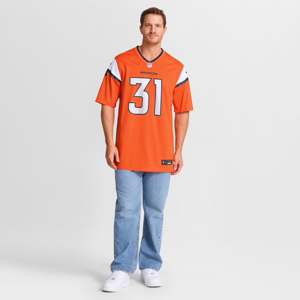 Kris Abrams-Draine Denver Broncos Game Jersey - Orange