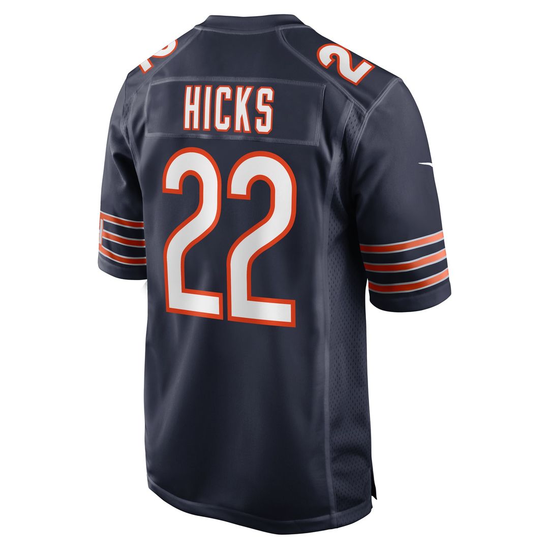 Elijah Hicks Chicago Bears Game Jersey - Navy