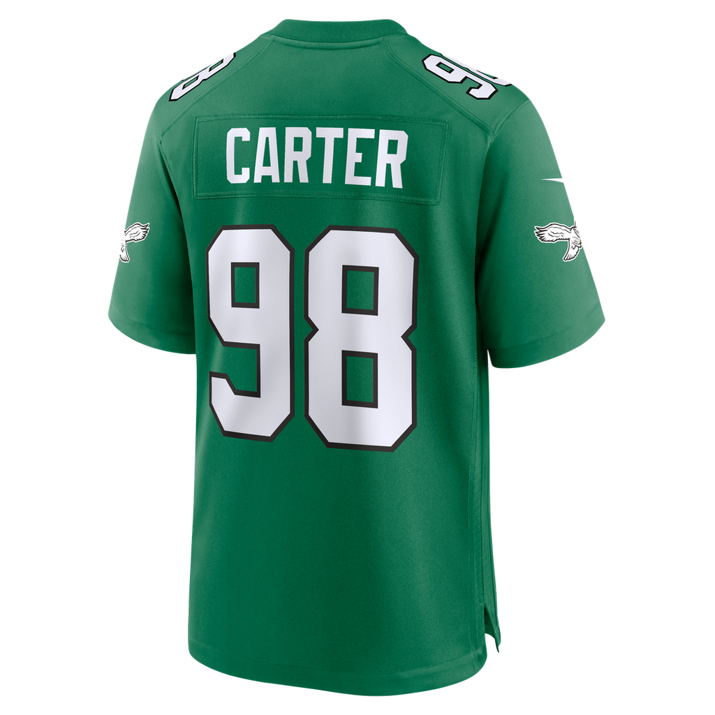 Jalen Carter Philadelphia Eagles Game Jersey - Midnight Green