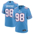 Jeffery Simmons Tennessee Titans Game Jersey - Light Blue