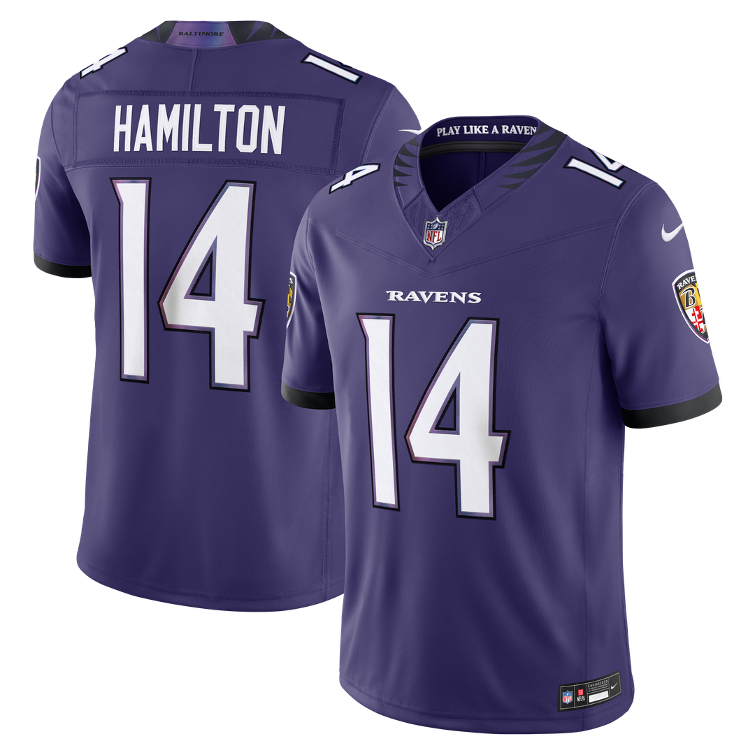 Kyle Hamilton Baltimore Ravens Alternate Vapor F.U.S.E. Stitched Limited Jersey - Black
