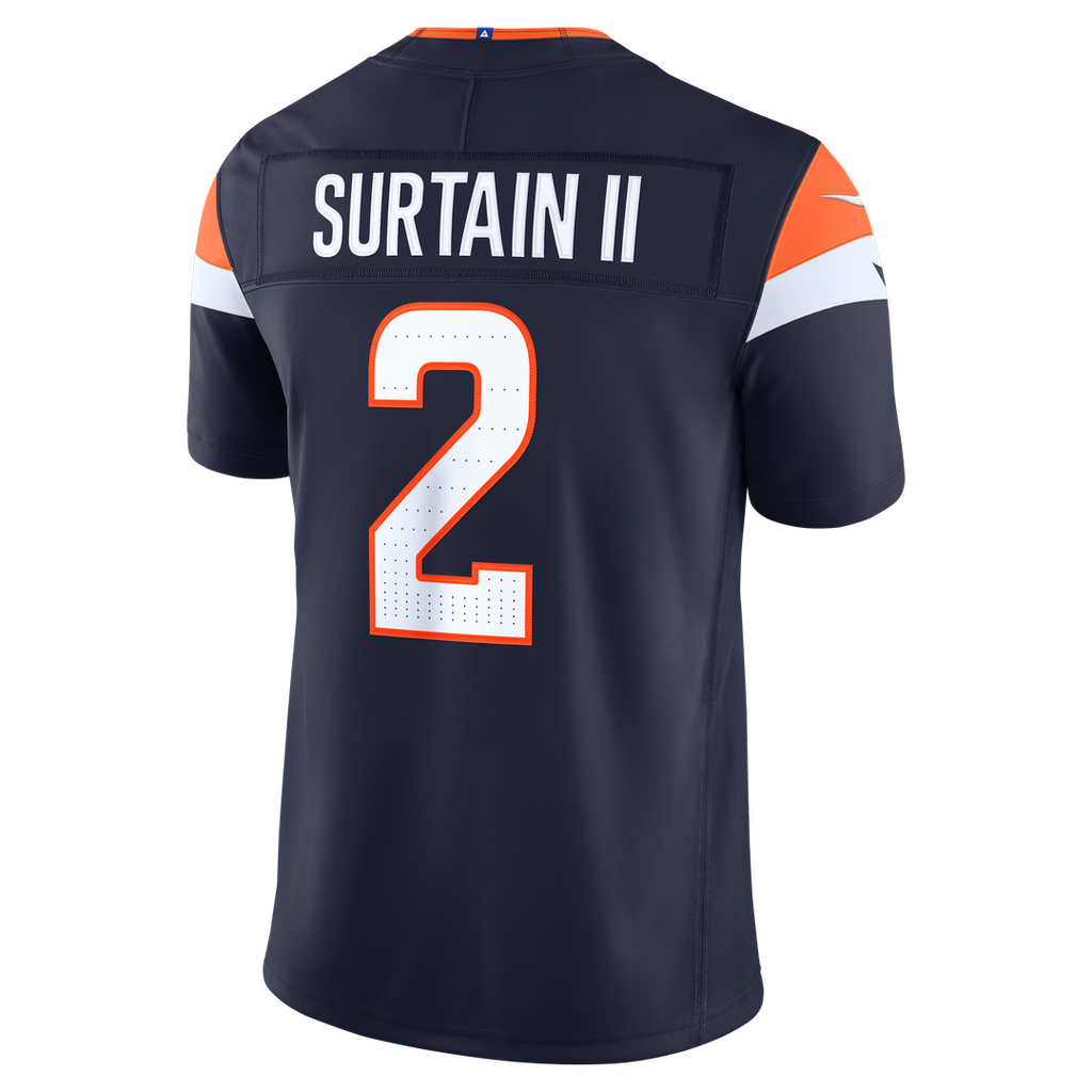 Pat Surtain II Denver Broncos Vapor F.U.S.E. Stitched Limited Jersey - White