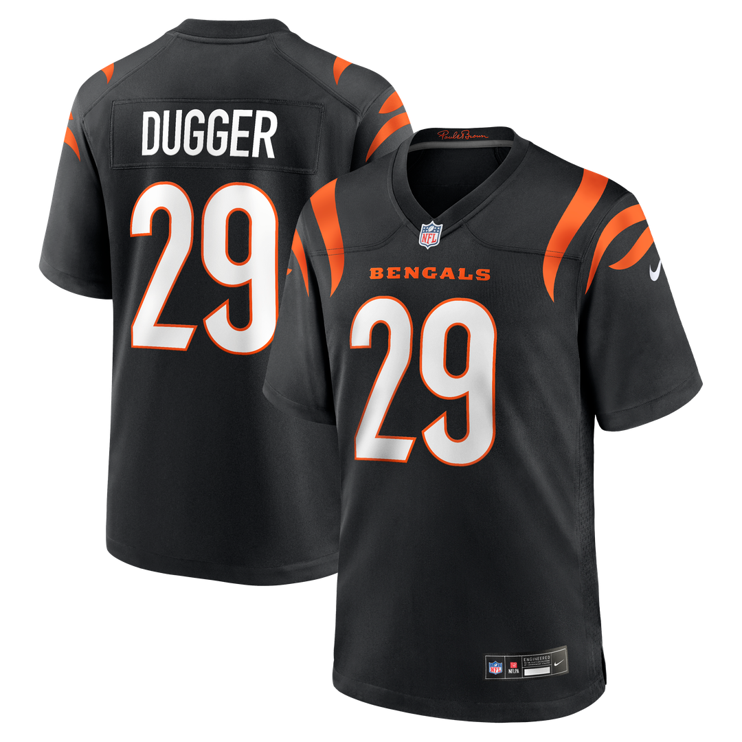 Kyle Dugger Cincinnati Bengals Game Jersey - Black