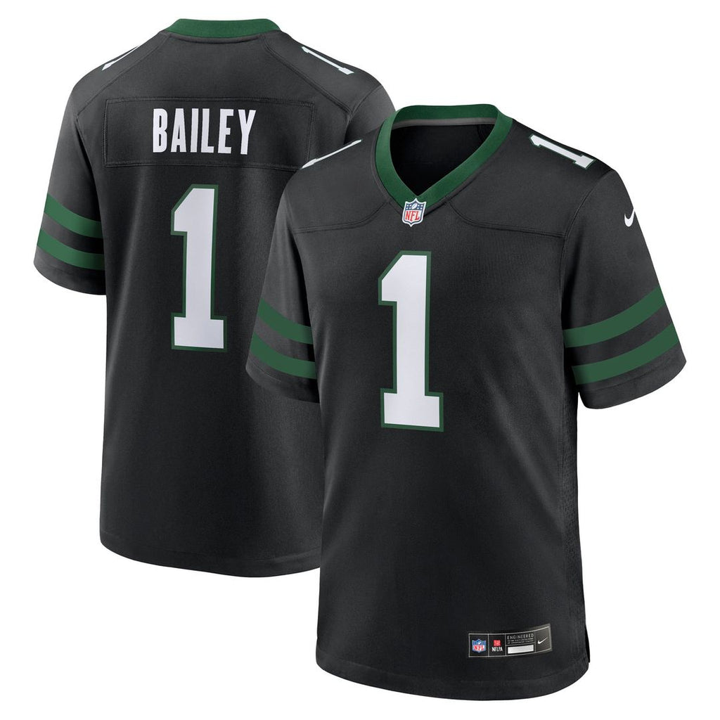 David Bailey New York Jets Alternate Game Jersey - Legacy Black