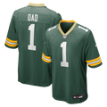 Number 1 Dad Green Bay Packers Game Jersey - Green