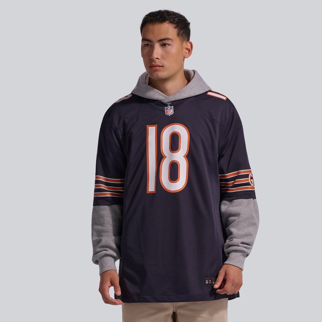 Caleb Williams Chicago Bears First Round Pick Game Jersey - White