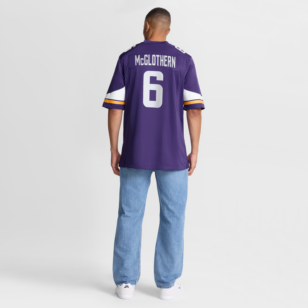 Dwight McGlothern Minnesota Vikings Game Jersey - Purple