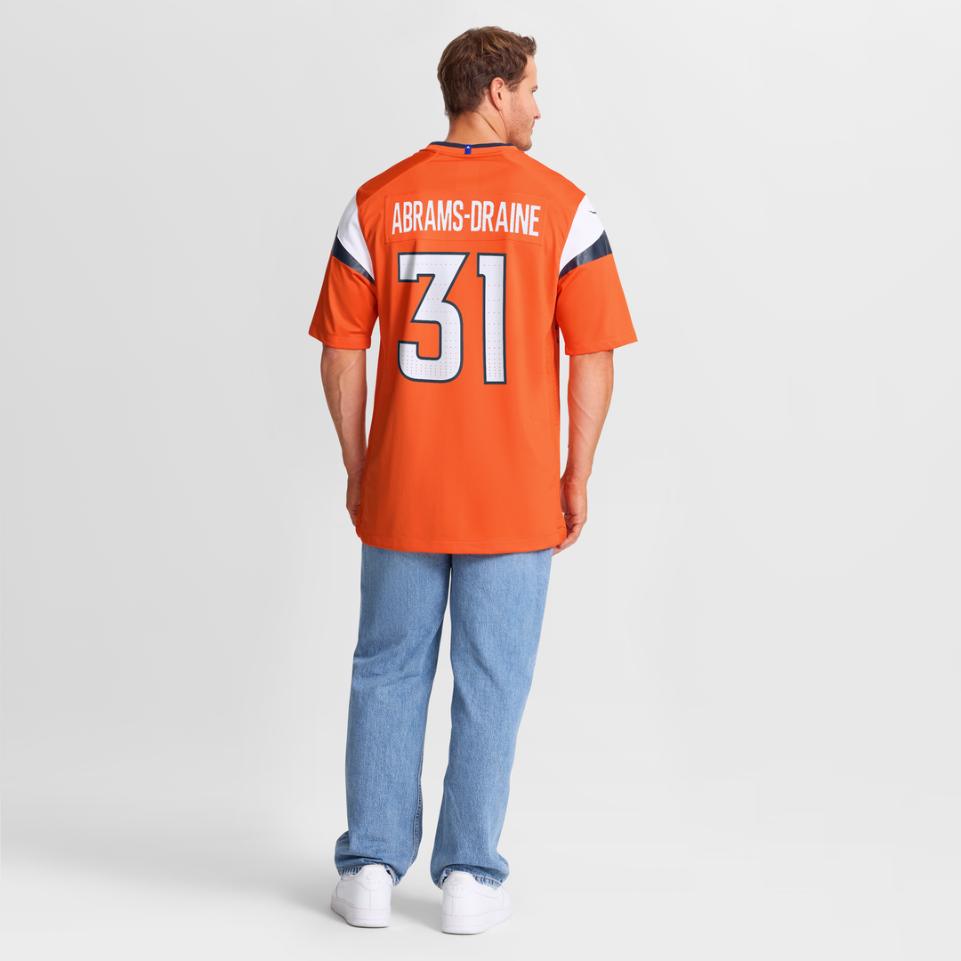 Kris Abrams-Draine Denver Broncos Game Jersey - Orange