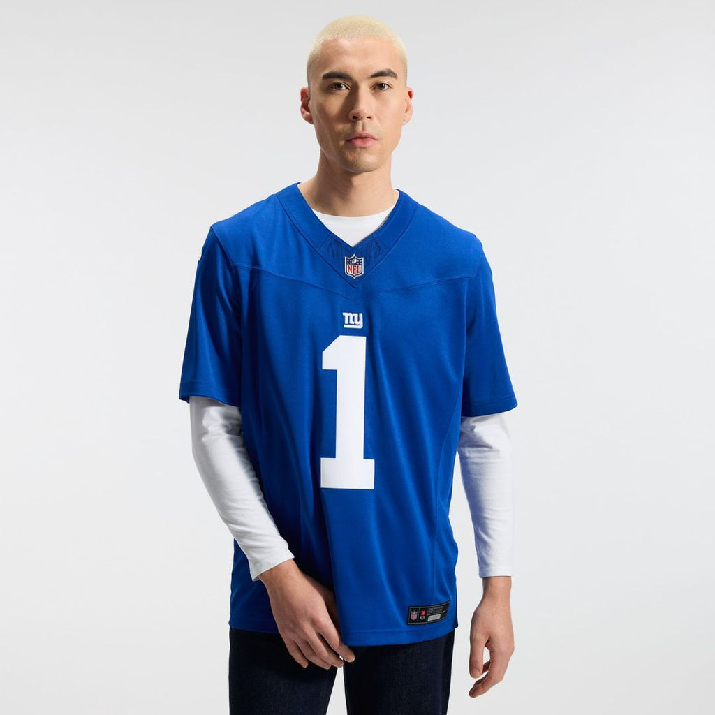 Malik Nabers New York Giants Vapor F.U.S.E. Stitched Limited Jersey - Royal Blue