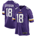 Justin Jefferson Minnesota Vikings Game Jersey - Purple