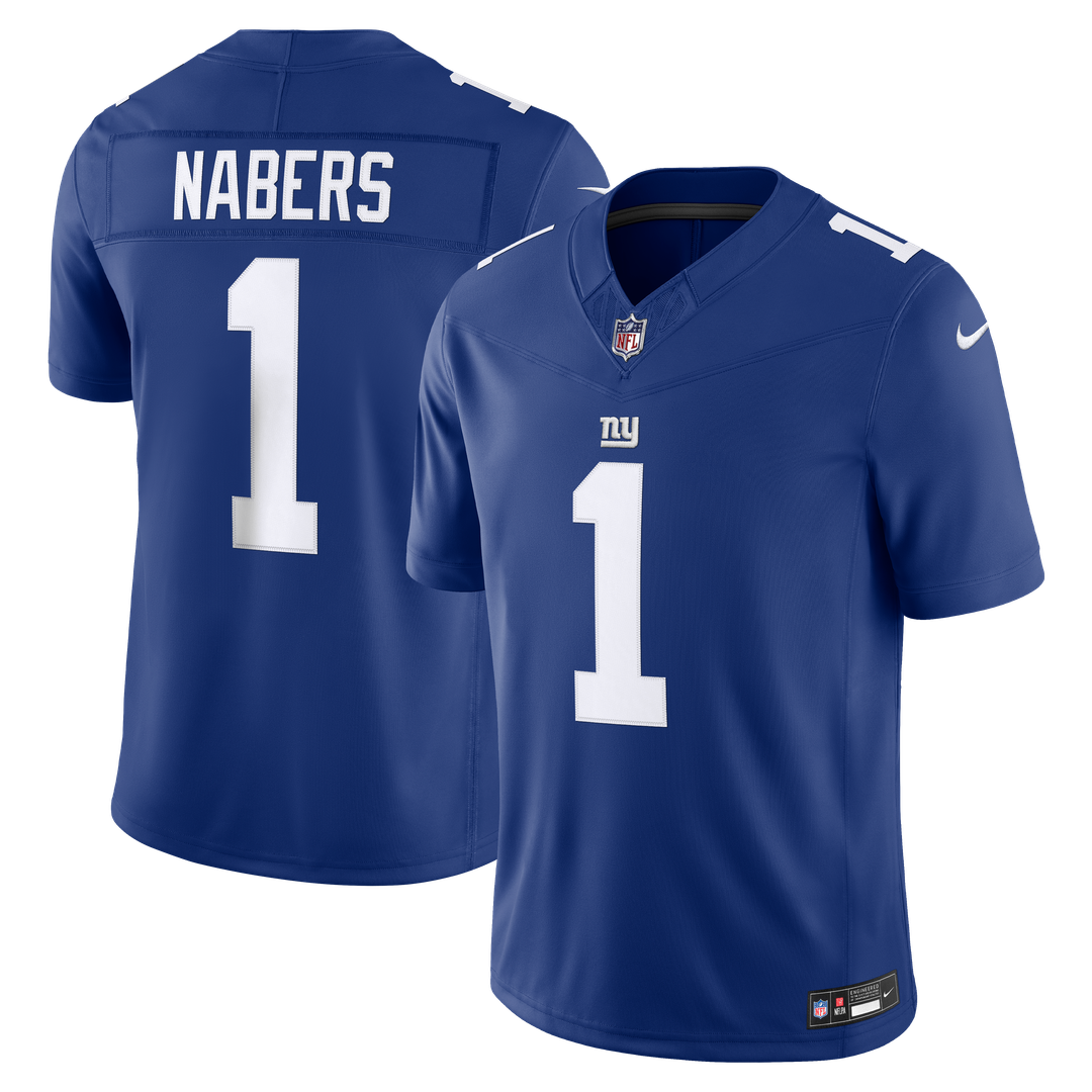 Malik Nabers New York Giants Vapor F.U.S.E. Stitched Limited Jersey - Royal Blue