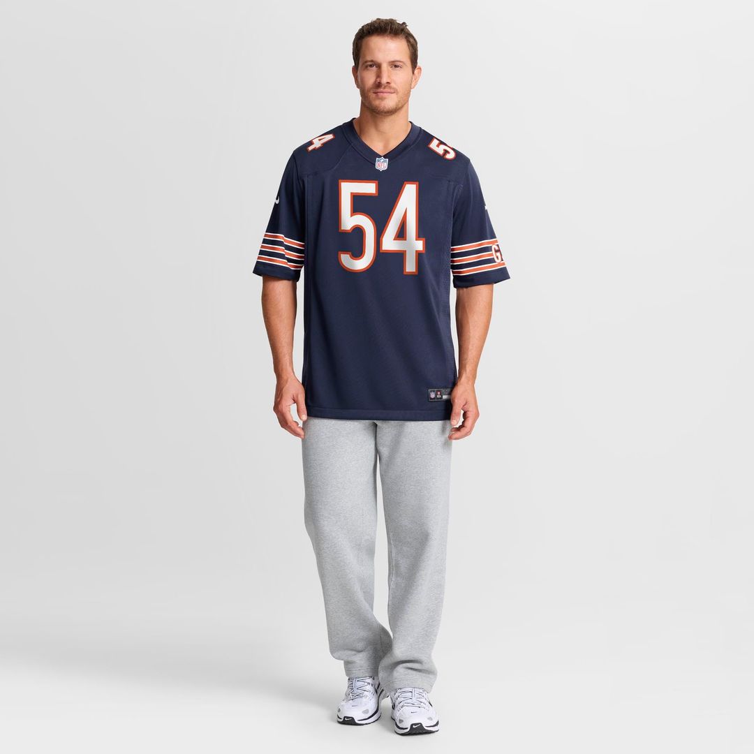 Logan Jones Chicago Bears Game Jersey - Navy