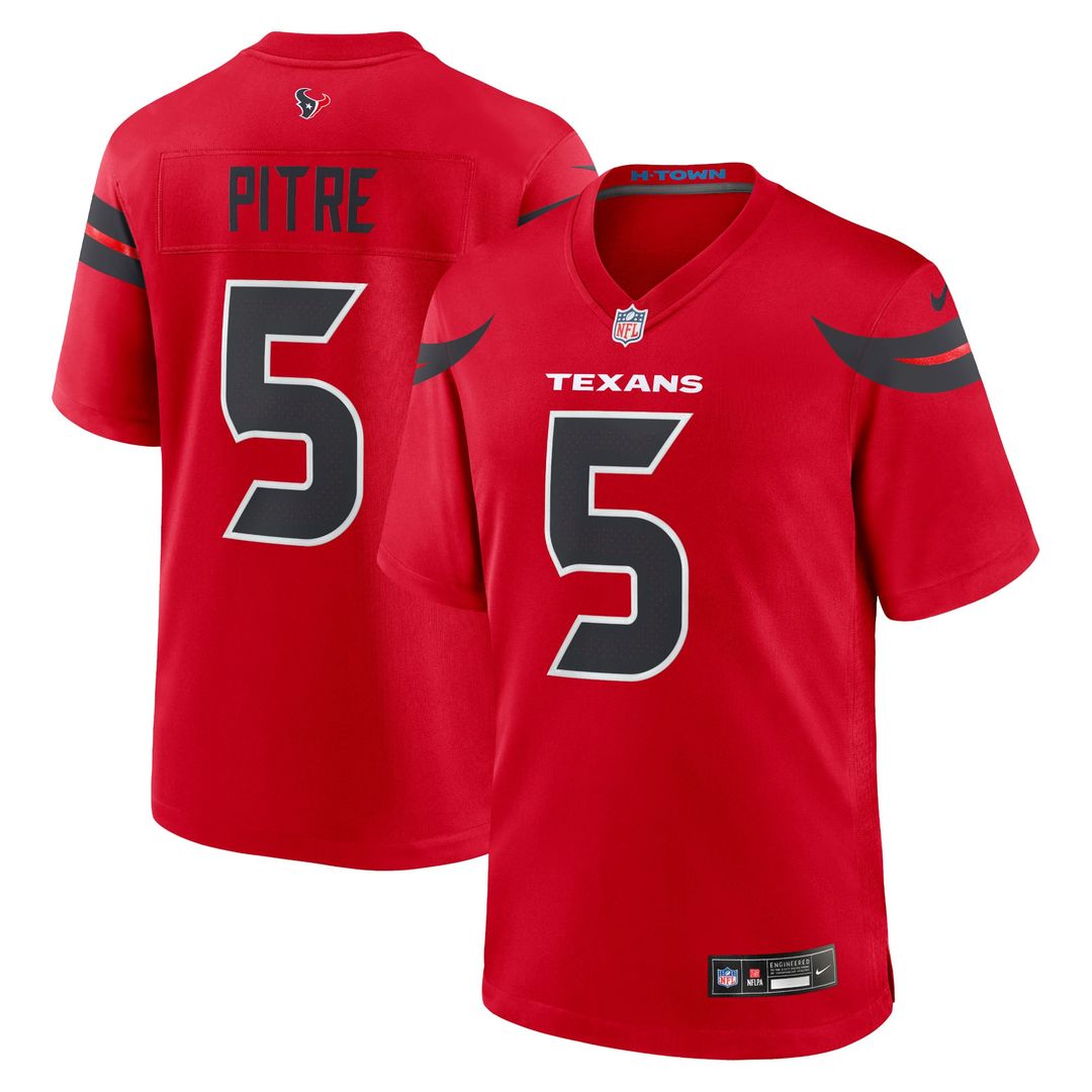 Jalen Pitre Houston Texans Game Jersey - Navy