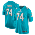 Kadyn Proctor Miami Dolphins Game Jersey - Aqua