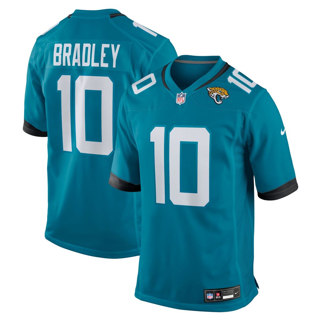 Carter Bradley Jacksonville Jaguars Game Jersey - Teal