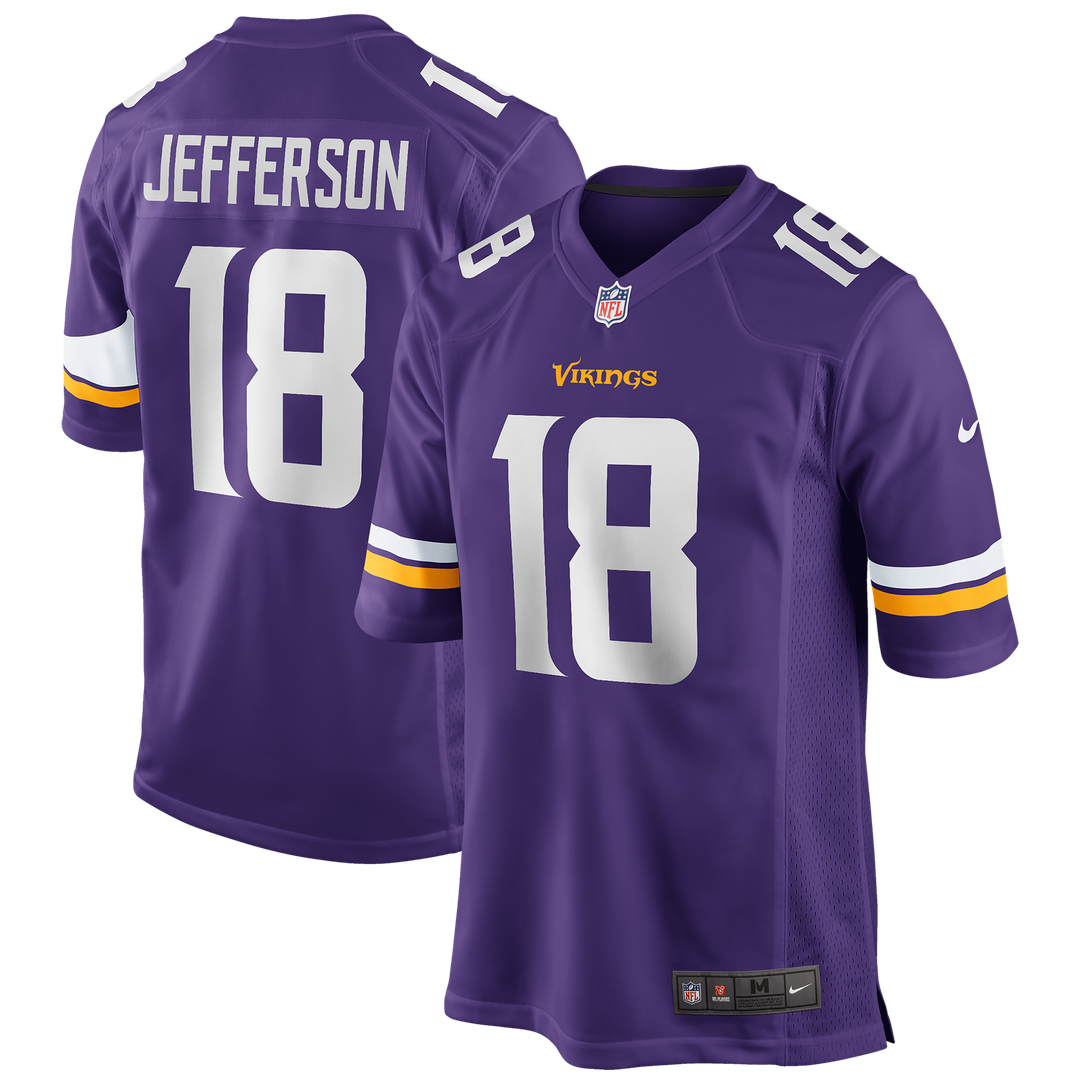 Justin Jefferson Minnesota Vikings Game Jersey - Purple