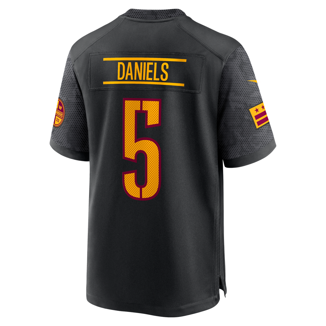 Jayden Daniels Washington Commanders Alternate Game Jersey - Black