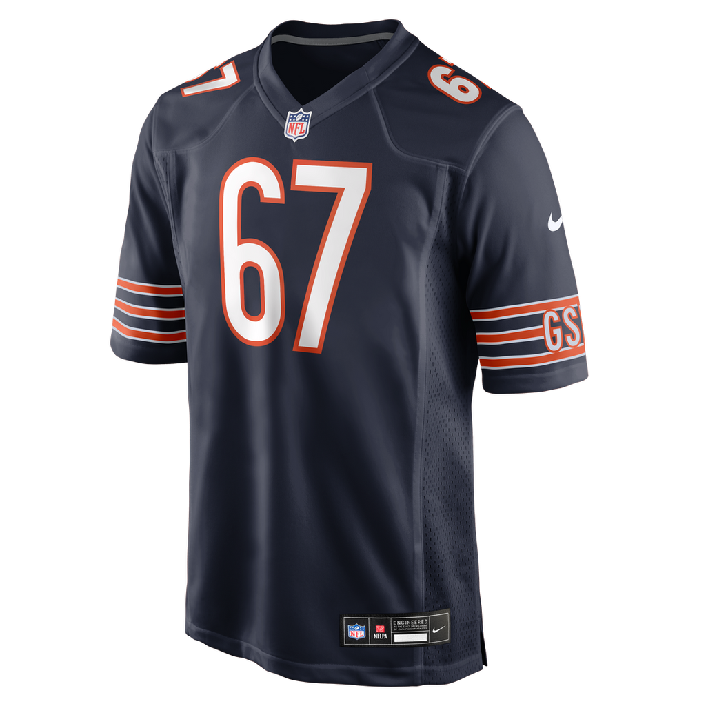 Garrett Bradbury Chicago Bears Game Jersey - Navy