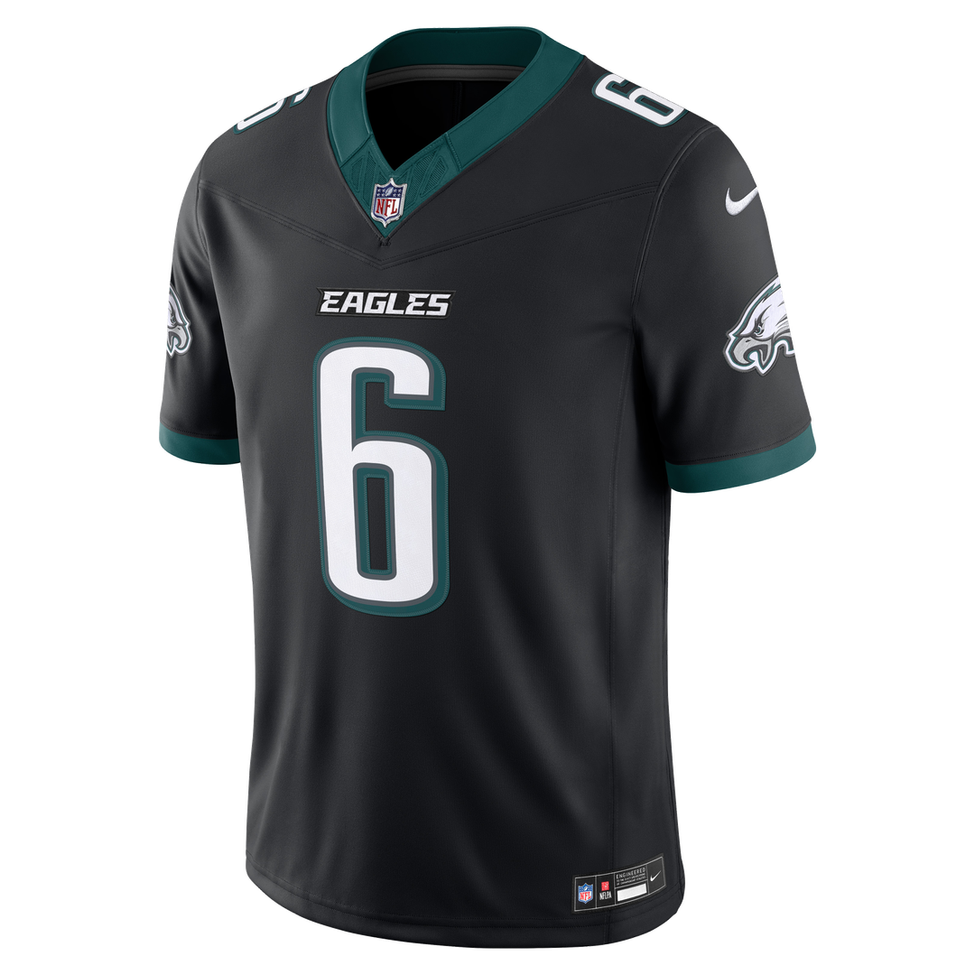 DeVonta Smith Philadelphia Eagles Alternate Vapor F.U.S.E. Stitched Limited Jersey - Black
