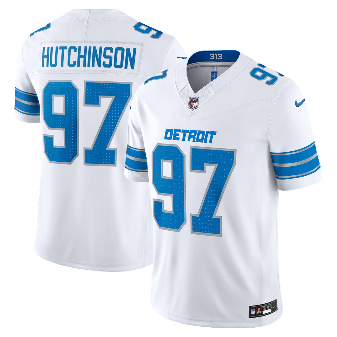 Aidan Hutchinson Detroit Lions Vapor F.U.S.E. Stitched Limited Jersey - White