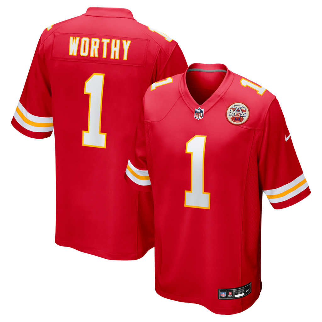 Xavier Worthy Kansas City Chiefs Game Jersey - Red