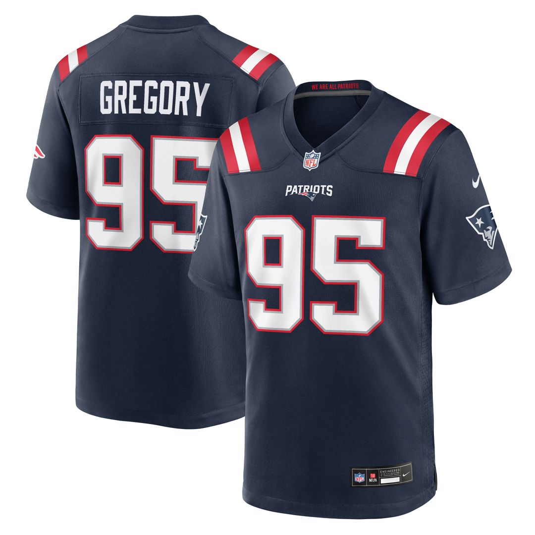 Eric Gregory New England Patriots Game Jersey - Navy