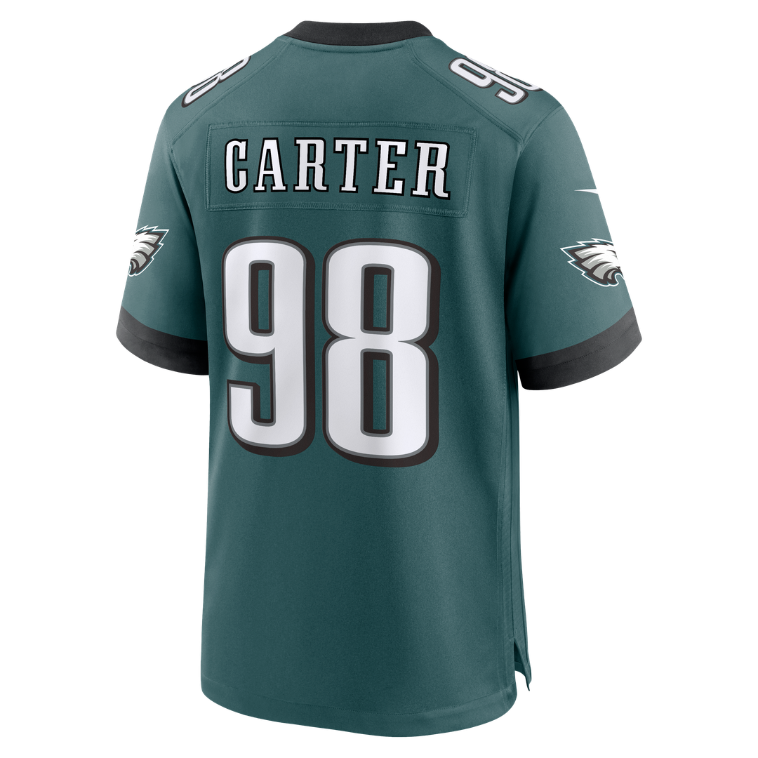 Jalen Carter Philadelphia Eagles Game Jersey - Midnight Green