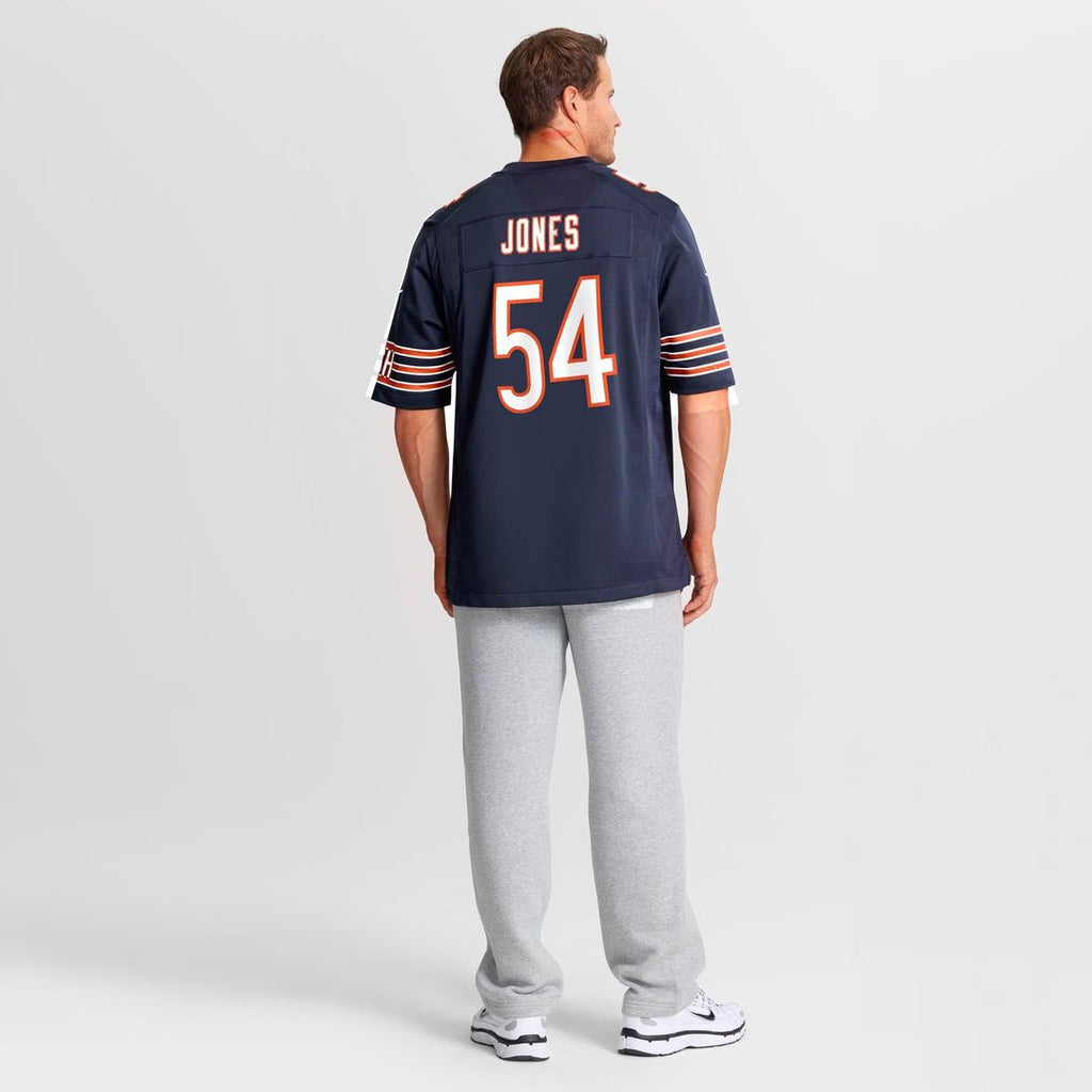 Logan Jones Chicago Bears Game Jersey - Navy