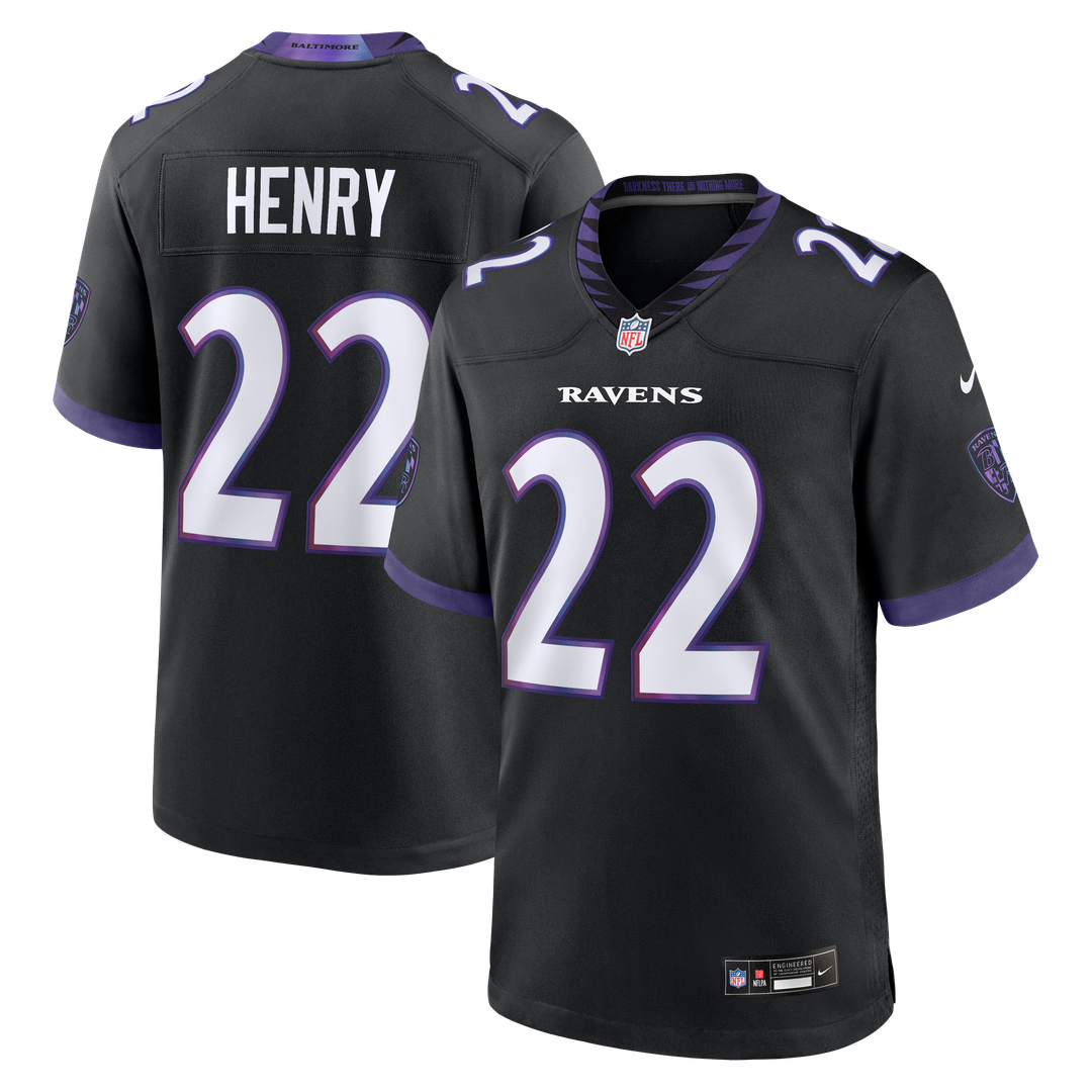 Derrick Henry Baltimore Ravens Alternate Game Jersey - Black