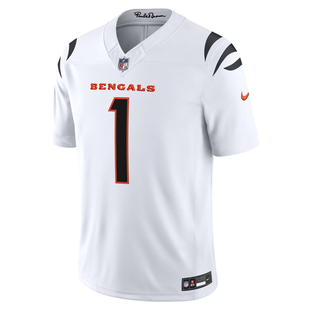 Ja'Marr Chase Cincinnati Bengals Vapor F.U.S.E. Stitched Limited Jersey - Black