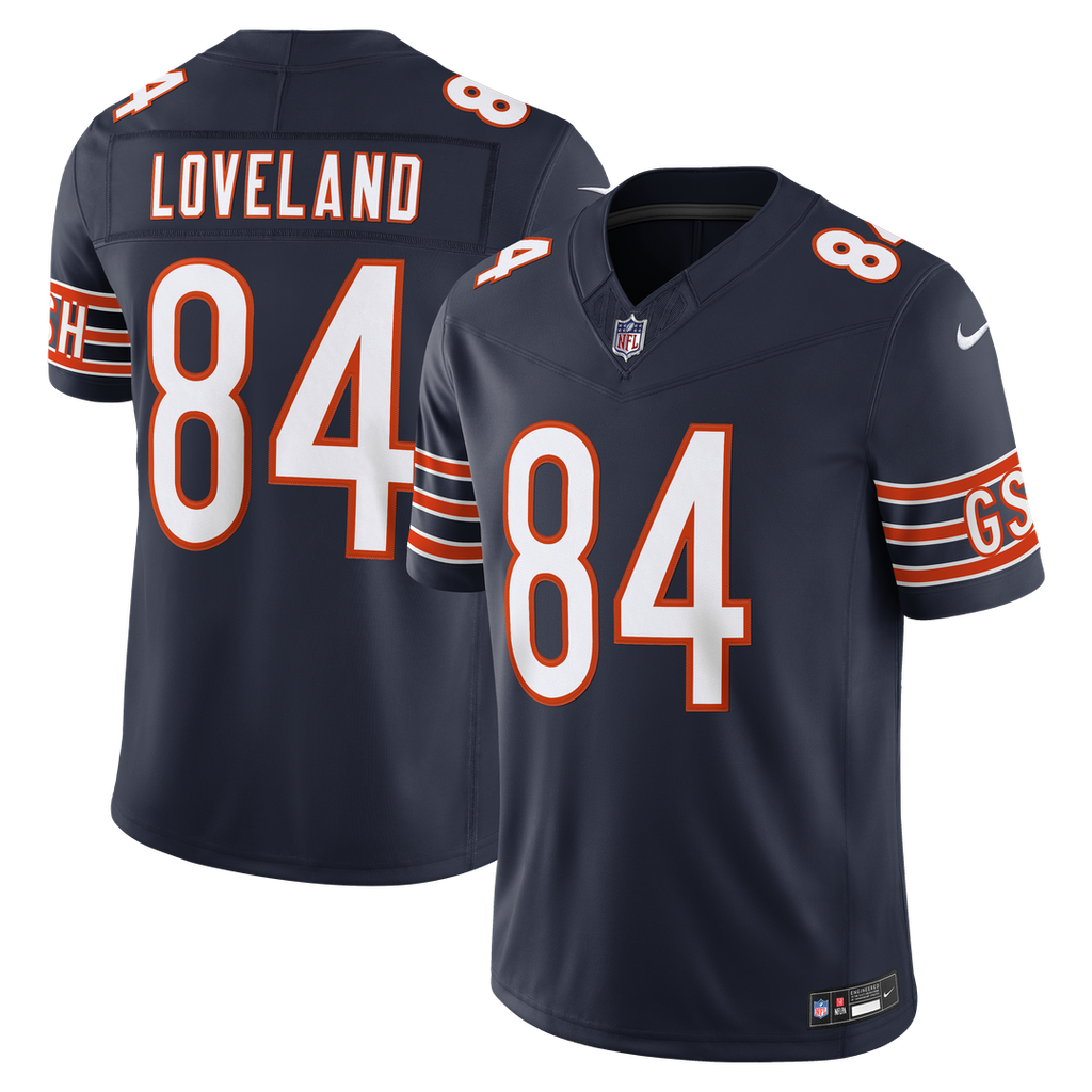 Colston Loveland Chicago Bears Vapor F.U.S.E. Stitched Limited Jersey - Navy