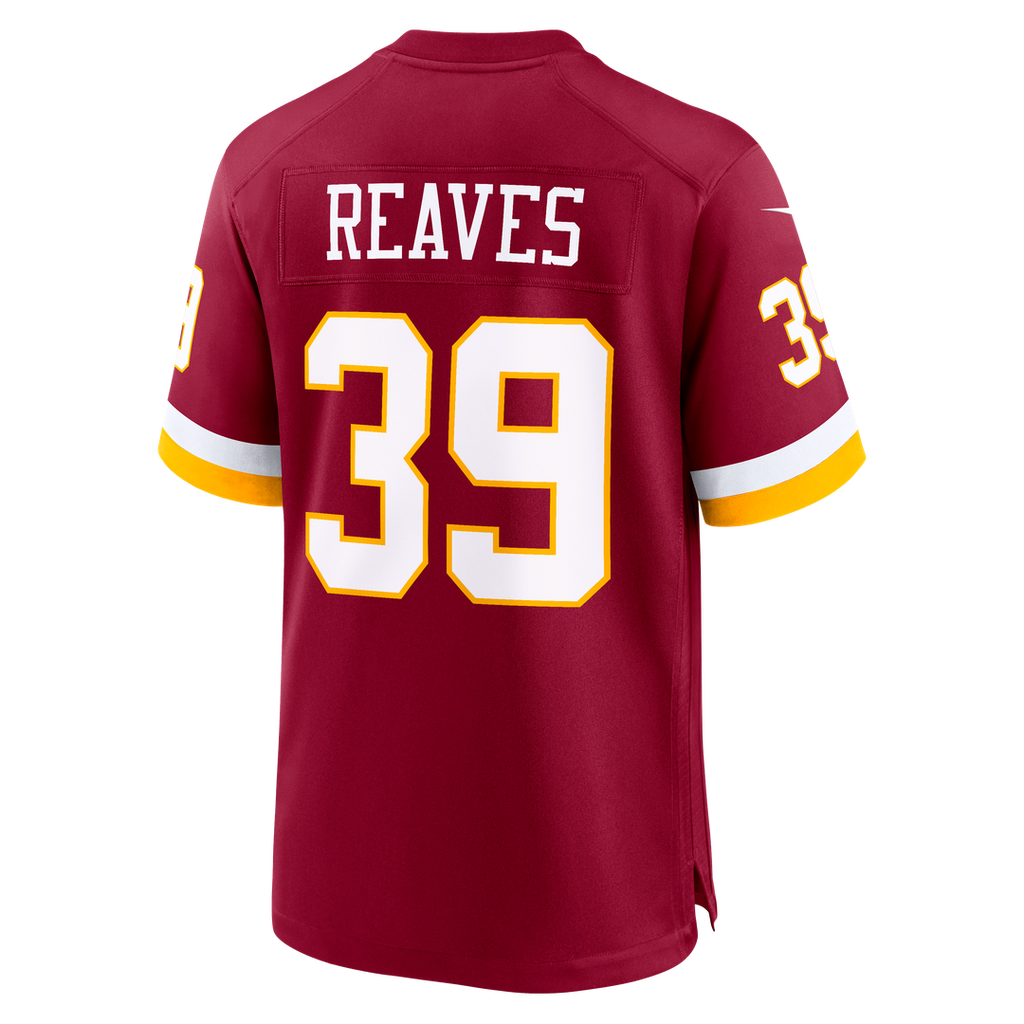 Jeremy Reaves Washington Commanders Game Jersey - Burgundy
