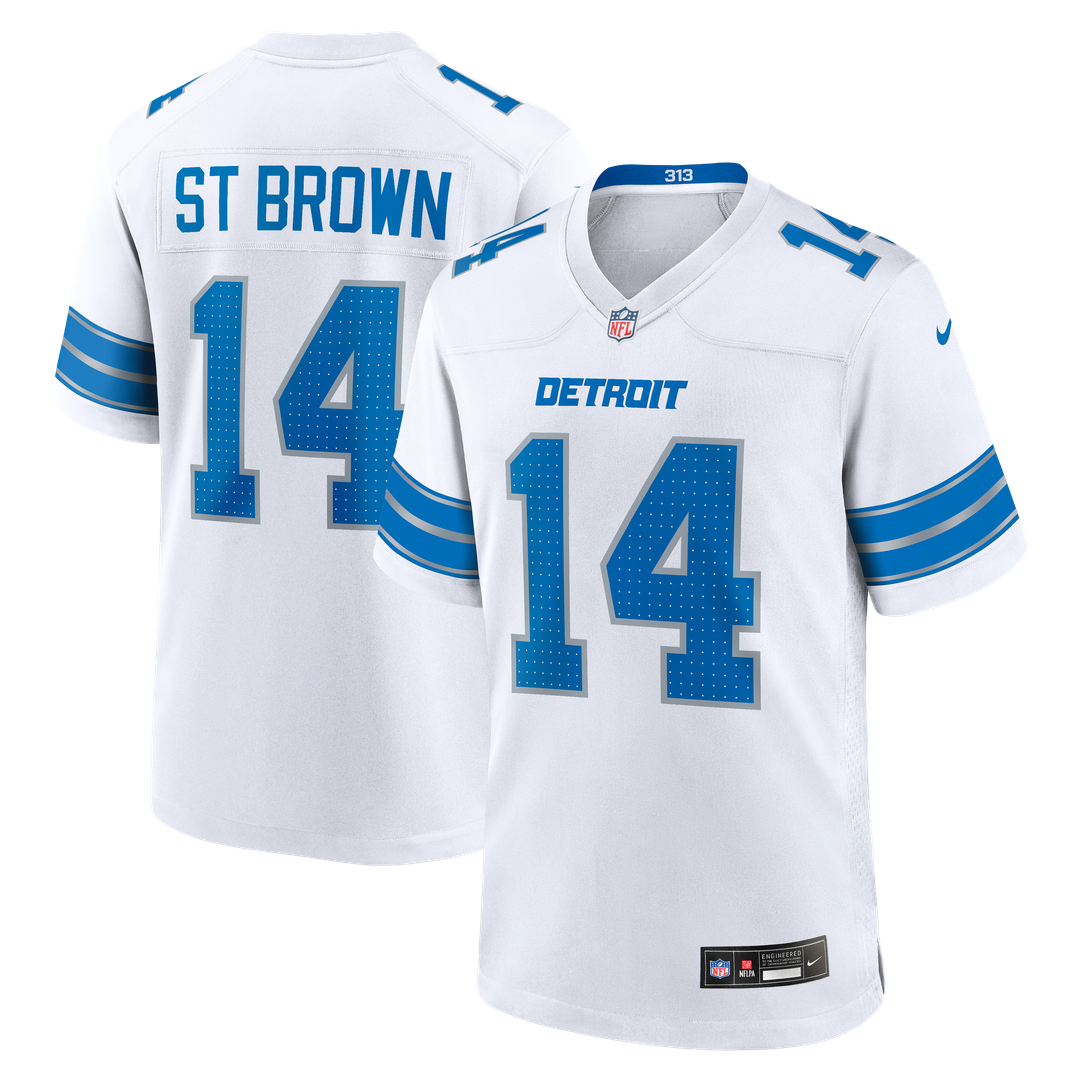 Amon-Ra St. Brown Detroit Lions Game Jersey - Blue