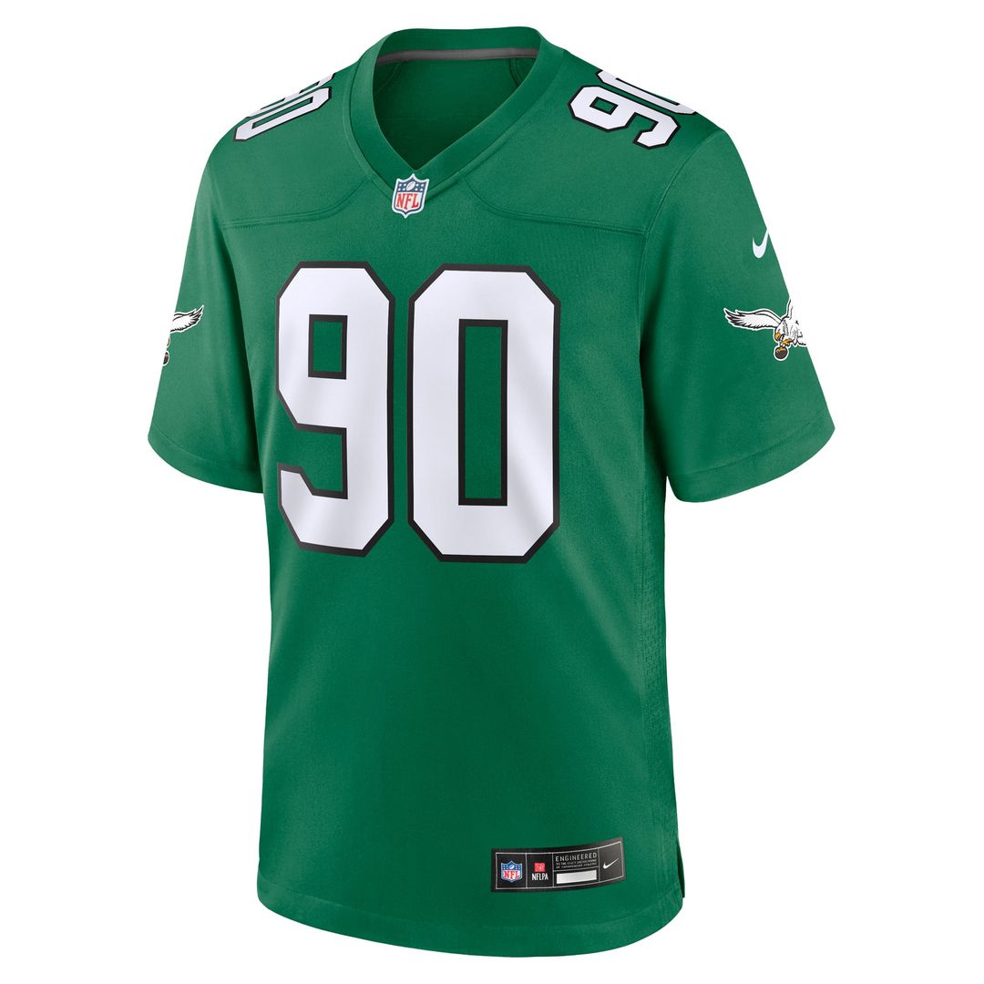 Jordan Davis Philadelphia Eagles Alternate Game Jersey - Kelly Green