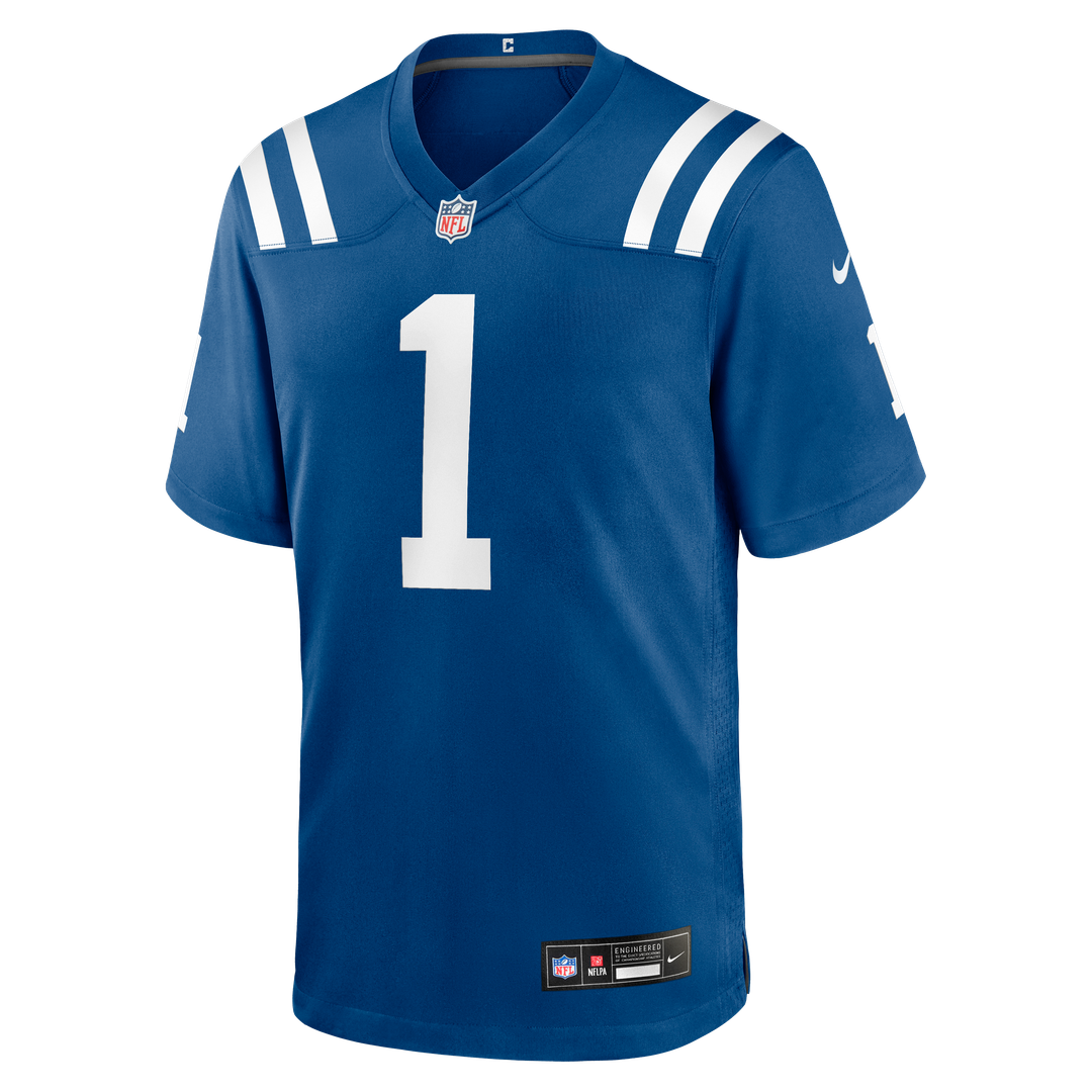 Number 1 Groom Indianapolis Colts Game Jersey - Royal Blue